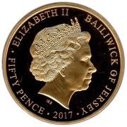 50 Pence - Elizabeth II Platinum Wedding obverse image