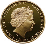 50 Pence - Elizabeth II Royal Air Force Centenary - Hawker Hurricane obverse image