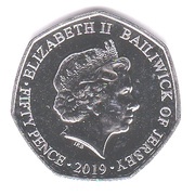 50 Pence - Elizabeth II 50th Anniversary of the 50 pence coin obverse image