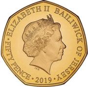 50 Pence - Elizabeth II 50th Anniversary of the 50 Pence coin; Gold Proof obverse image