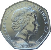50 Pence Elizabeth II 75th Anniversary of V. E. Day obverse image