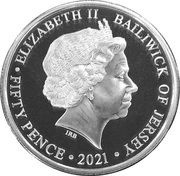 50 Pence - Elizabeth II Her Majesty the Queen's 95th birthday photographic collection obverse image