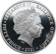 50 Pence Elizabeth II "Her Majesty Queen Elizabeth II 95th birthday photographic collection" obverse image