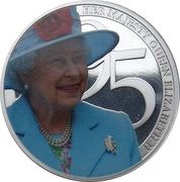 50 Pence Elizabeth II "Her Majesty Queen Elizabeth II 95th birthday photographic collection", United Kingdom, 2021 reverse image
