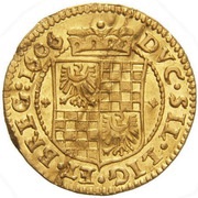 1 Ducat - Johann Christian and Georg Rudolf, Bohemia, 1606-1609 reverse image