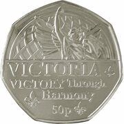 50 Pence - Elizabeth II Platinum Jubilee - Victoria, United Kingdom, 2022 reverse image