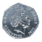 50 Pence - Elizabeth II Platinum Jubillee - Veritas; Silver-gold plated obverse image