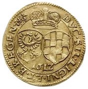 1 Ducat - Johann Christian and Georg Rudolf, Bohemia, 1612 reverse image