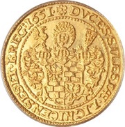 1 Ducat - Georg III, Ludwig IV and Christian, Bohemia, 1651-1652 reverse image