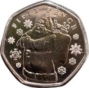 50 Pence - Charles III Father Christmas, United Kingdom, 2023 reverse image