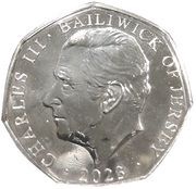 50 Pence - Charles III Royal Residence - Buckingham Palace; Ag-Au plated obverse image