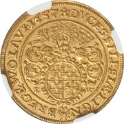1 Ducat - Georg III, Ludwig IV and Christian, Bohemia, 1653-1662 reverse image