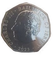 50 Pence - Charles III Royal Residence - The Palace of Holyroodhouse obverse image