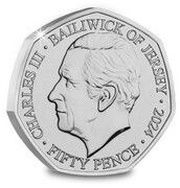 50 Pence - Charles III Saint Andrew obverse image