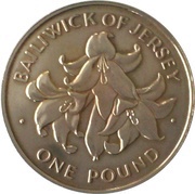 1 Pound - Elizabeth II Silver Wedding, United Kingdom, 1972 reverse image