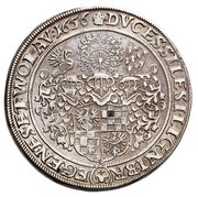 2 Thalers - Georg III, Ludwig IV and Christian, Bohemia, 1656 reverse image