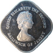 1 Pound - Elizabeth II Battle of Jersey; Silver Proof Issue obverse image