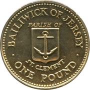 1 Pound - Elizabeth II St. Clement, United Kingdom, 1985 reverse image