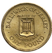 1 Pound - Elizabeth II St. Lawrence, United Kingdom, 1985 reverse image