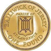 1 Pound - Elizabeth II St. Lawrence; Gold Proof, United Kingdom, 1985 reverse image