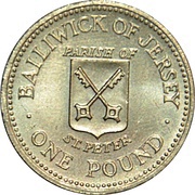 1 Pound - Elizabeth II St. Peter reverse image