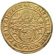1 Ducat - Ludwig IV, Bohemia, 1661 reverse image