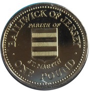1 Pound - Elizabeth II St. Martin reverse image