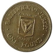 1 Pound - Elizabeth II Trinity, United Kingdom, 1988 reverse image
