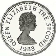 1 Pound - Elizabeth II St. John; Silver Proof obverse image