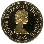 1 Pound - Elizabeth II St. John; Gold Proof obverse image