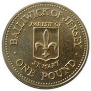 1 Pound - Elizabeth II St. Mary reverse image