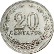 20 Centavos, Argentina, 1896-1942 reverse image