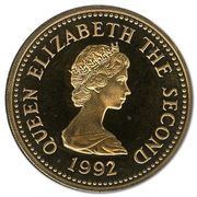 1 Pound - Elizabeth II Shield of Arms; Gold Proof obverse image