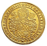 2 Ducats - Georg III, Ludwig IV and Christian, Bohemia, 1653-1659 reverse image