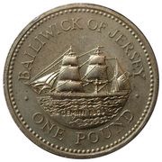 1 Pound - Elizabeth II Barque, Gemini reverse image
