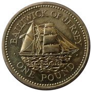 1 Pound - Elizabeth II Brigantine, Century reverse image