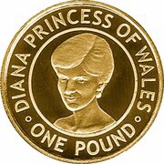 1 Pound - Elizabeth II Princess Diana, United Kingdom, 2007 reverse image