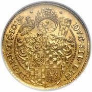 3 Ducats - John Christian and George Rudolph, Bohemia, 1610 reverse image