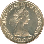 2 Pounds - Elizabeth II Silver Wedding obverse image