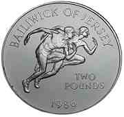 2 Pounds - Elizabeth II Commonwealth Games, United Kingdom, 1986 reverse image