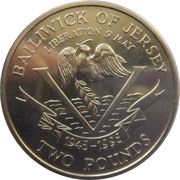 2 Pounds - Elizabeth II Liberation, United Kingdom, 1995 reverse image