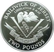 2 Pounds - Elizabeth II Liberation; Silver Proof, United Kingdom, 1995 reverse image