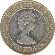 2 Pounds - Elizabeth II 2nd portrait obverse image