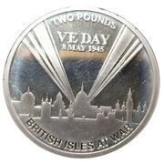 2 Pounds - Elizabeth II VE Day, United Kingdom, 2010 reverse image