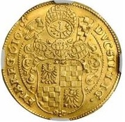 4 Ducats - Johann Christian and Georg Rudolf, Bohemia, 1605-1610 reverse image