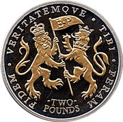2 Pounds - Elizabeth II Lifetime of Service, United Kingdom, 2011 reverse image