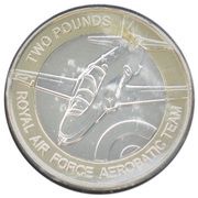 2 Pound - Elizabeth II Red Arrows, United Kingdom, 2019 reverse image