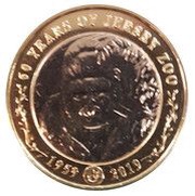 2 Pounds - Elizabeth II Jersey Zoo - Error without Value, United Kingdom, 2019 reverse image
