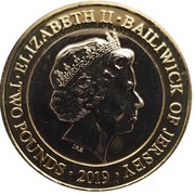 2 Pounds - Elizabeth II 60th Anniversary of Jersey Zoo - Meerkat obverse image