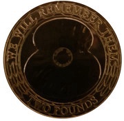 2 Pounds - Elizabeth II Royal British Legion Poppy reverse image